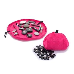 Lay-N-Go Deluxe Quilted Hot Pink Cosmetics Pouch